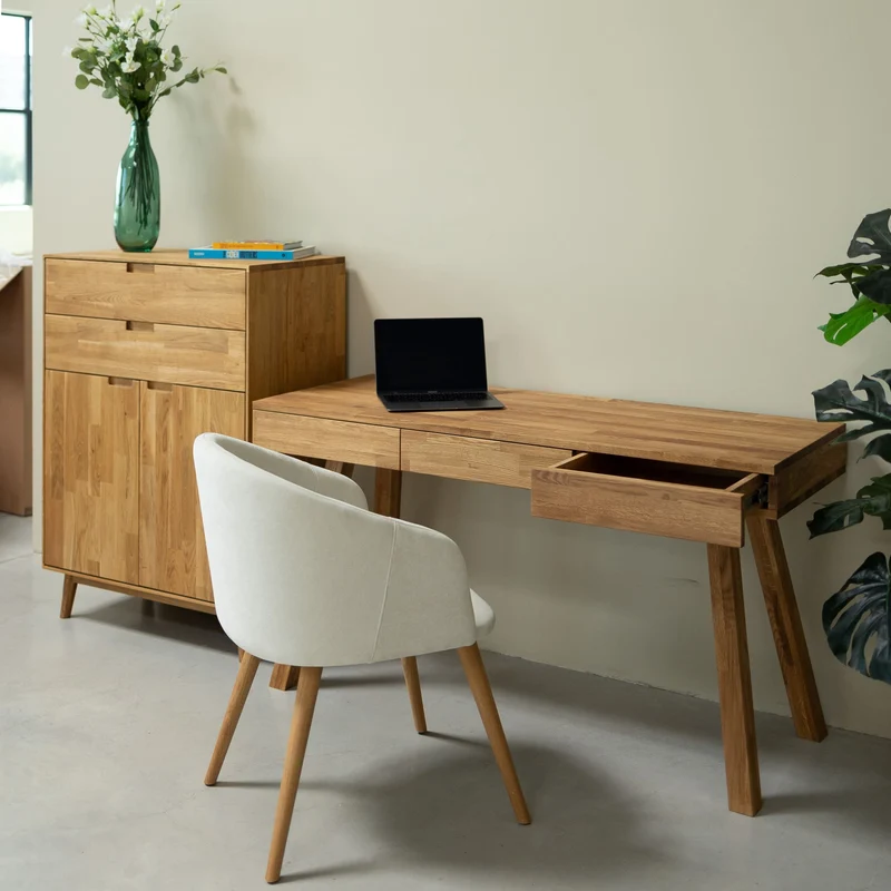 Einstein I solid oak desk | NordicStory