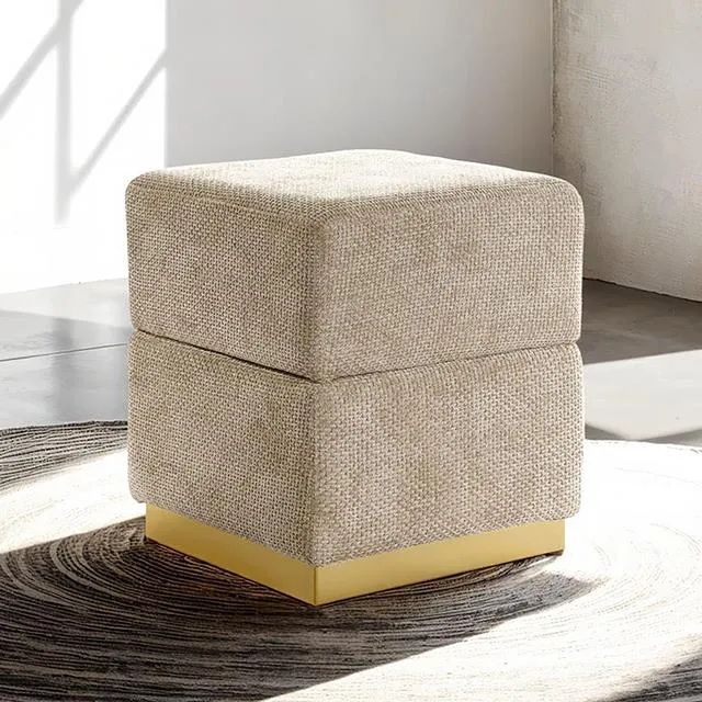 Furniture of America Krysten FM-AC8005GY Storage Stool