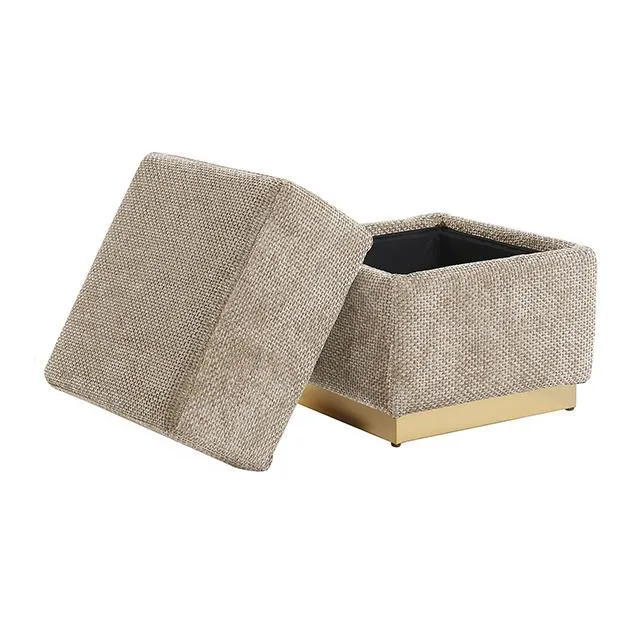 Furniture of America Krysten FM-AC8005GY Storage Stool
