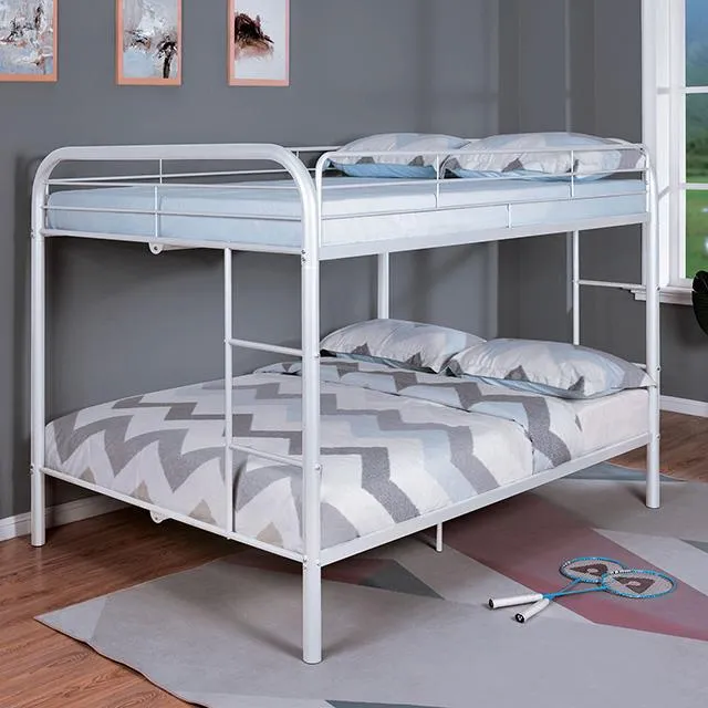 Furniture of America Finnerty CM-BK1032WH-FF-BED Twin/Full Bunk Bed