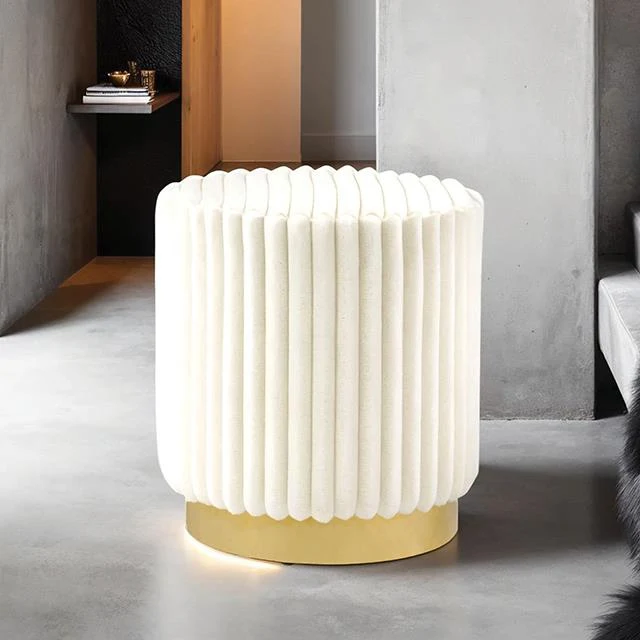 Furniture of America Yolanda FM-AC8001WH Stool