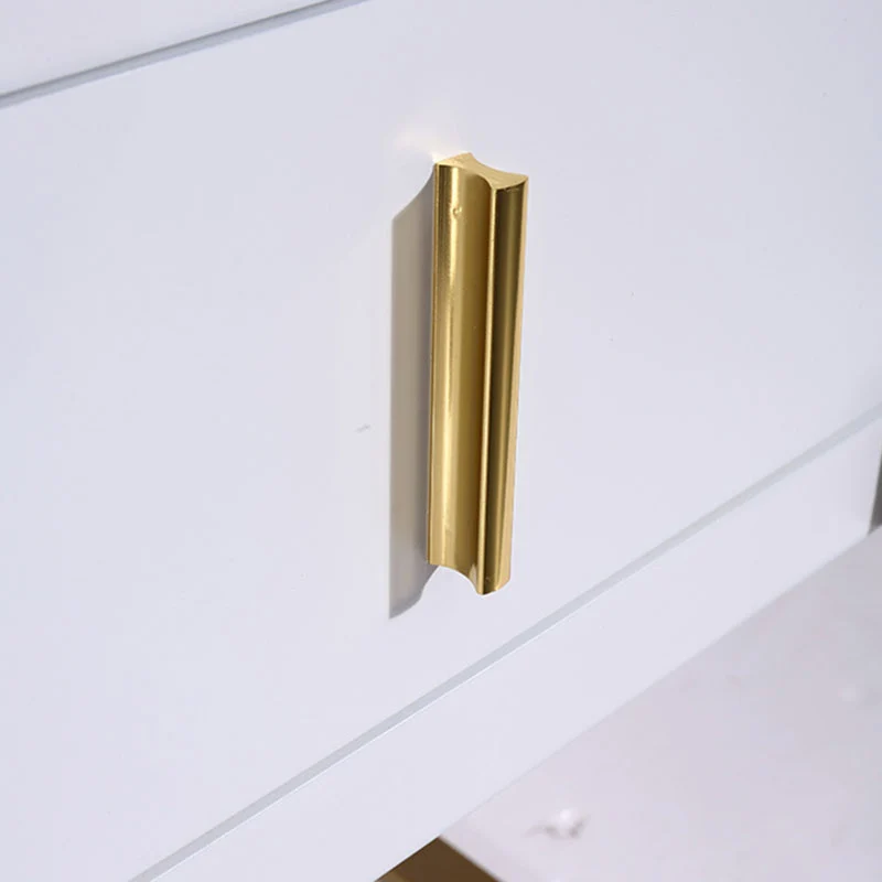 Industrial Hardcore-Designed Bedside Table - High-Gloss Baked Paint Craft Nightstand 1-Drawer For Bedroom