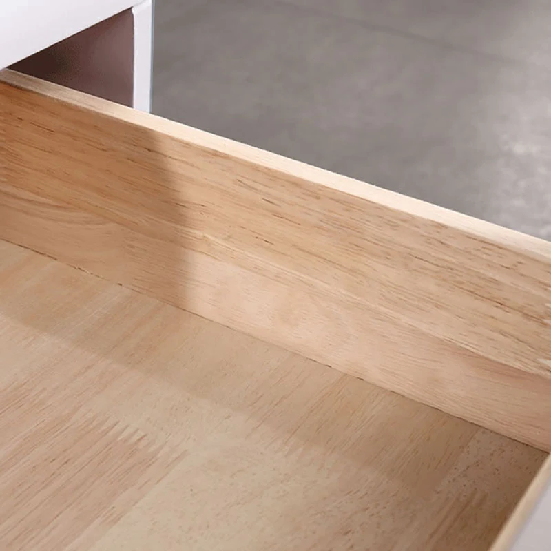 Industrial-Style Bedroom Bedside Table - E1 Eco-Friendly Solid Wood 1-Drawer Nightstand For Bedroom & Living Room