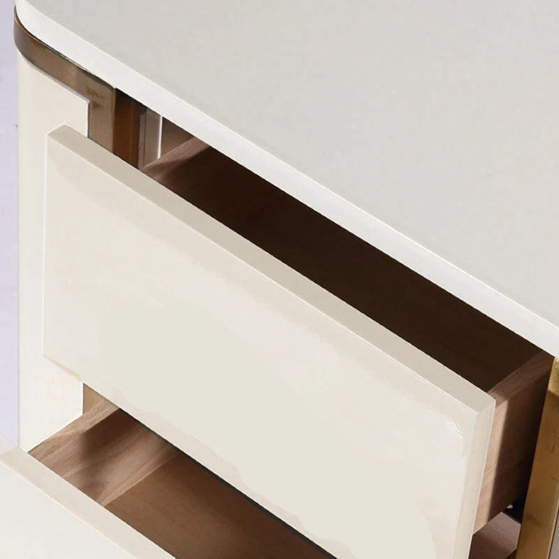 Stylish Minimalist Bedside Table - E1 Eco-Friendly Material Nightstand 3-Drawer For Bedroom & Living Room