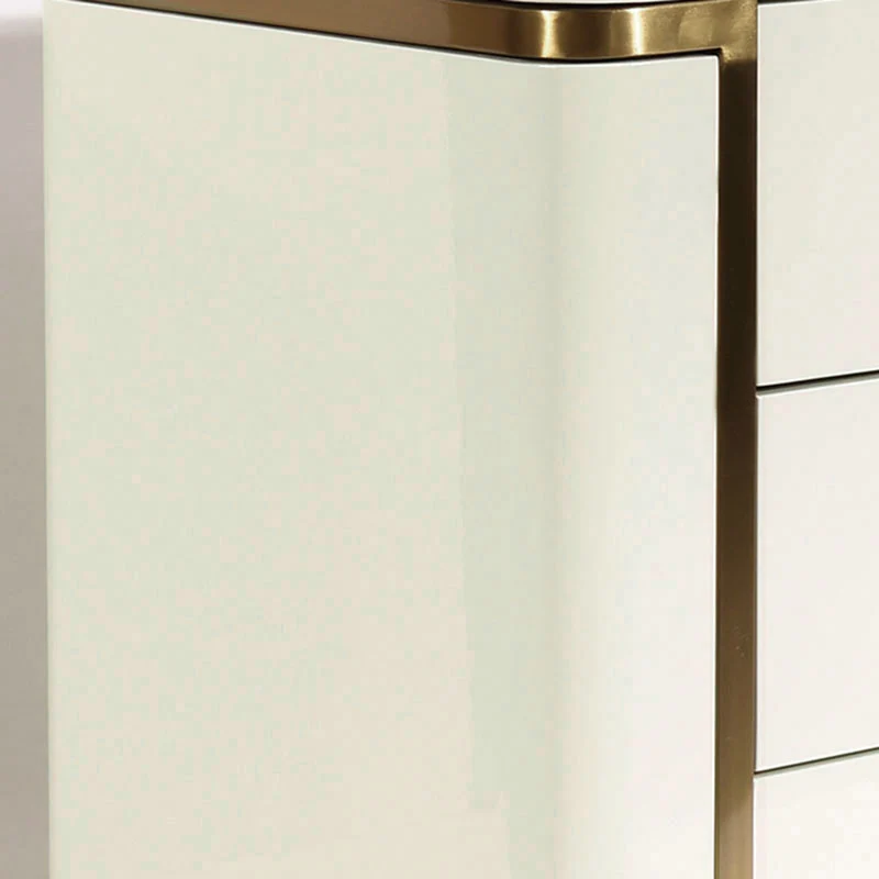 Stylish Minimalist Bedside Table - E1 Eco-Friendly Material Nightstand 3-Drawer For Bedroom & Living Room