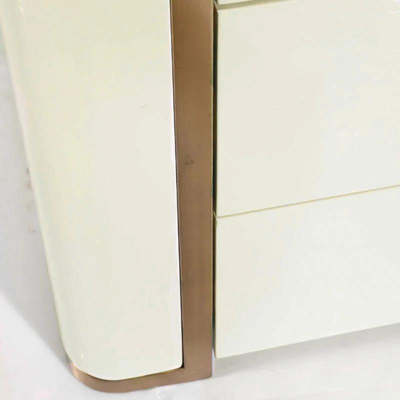 Stylish Minimalist Bedside Table - E1 Eco-Friendly Material Nightstand 3-Drawer For Bedroom & Living Room