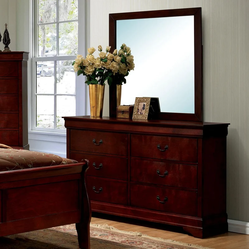Furniture of America Louis Philippe III Dresser Mirror CM7866CH-M