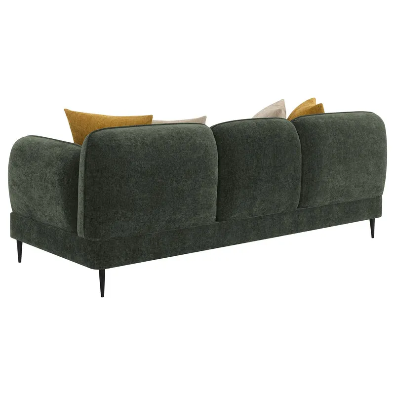 Coaster Furniture Jade 509131 Chenille Upholstered Modern Track Arm Sofa - Green