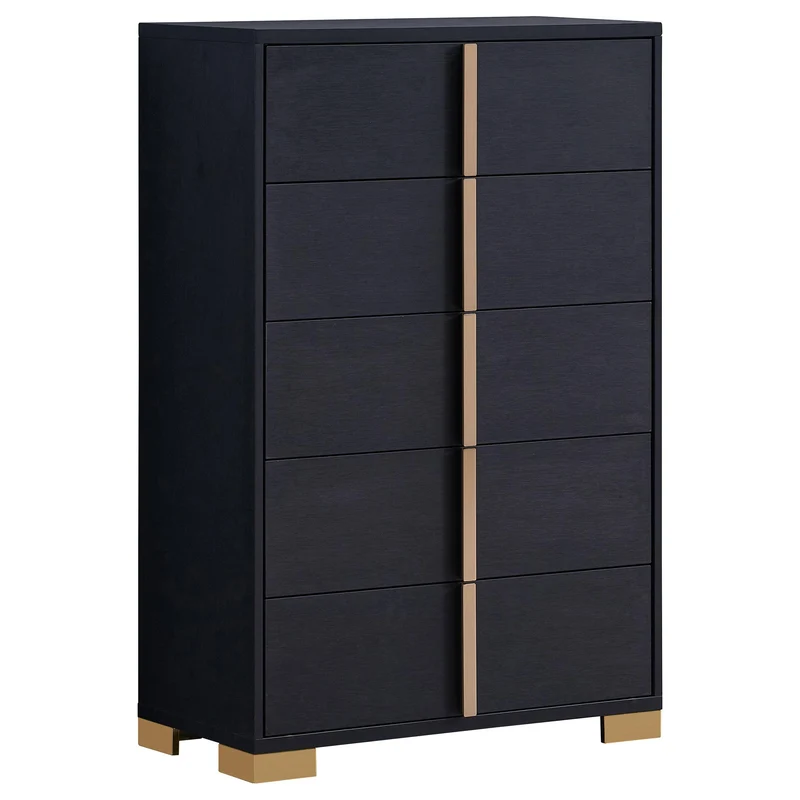 Coaster Furniture Marceline 222835 5-Drawer Bedroom Chest - Black