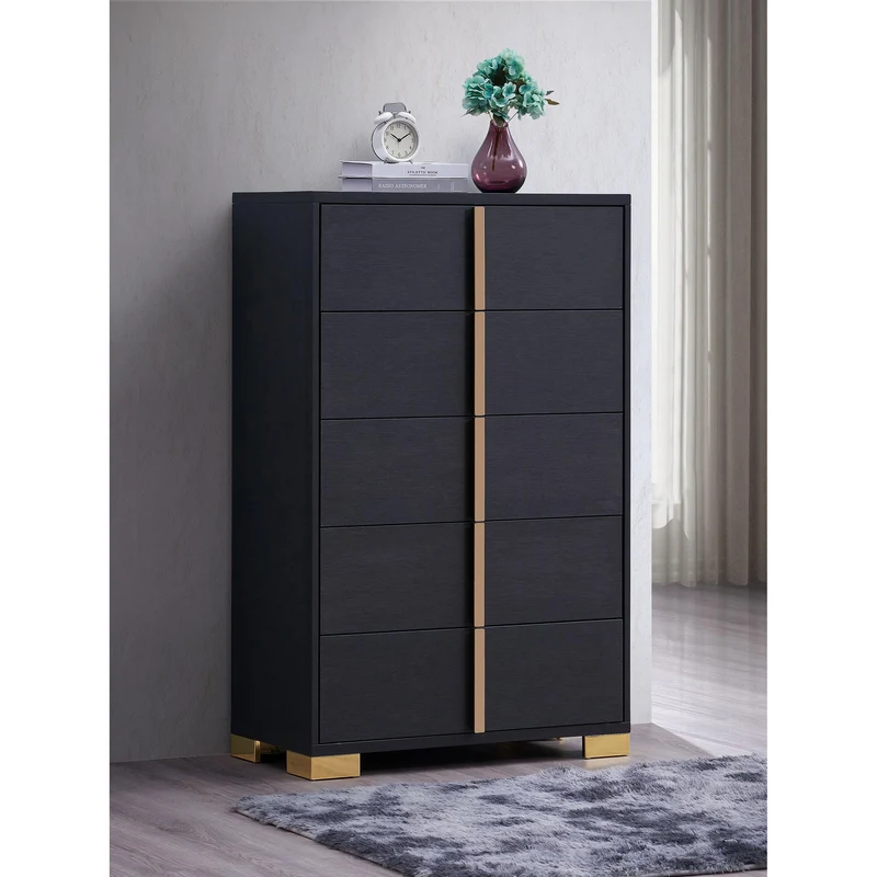 Coaster Furniture Marceline 222835 5-Drawer Bedroom Chest - Black