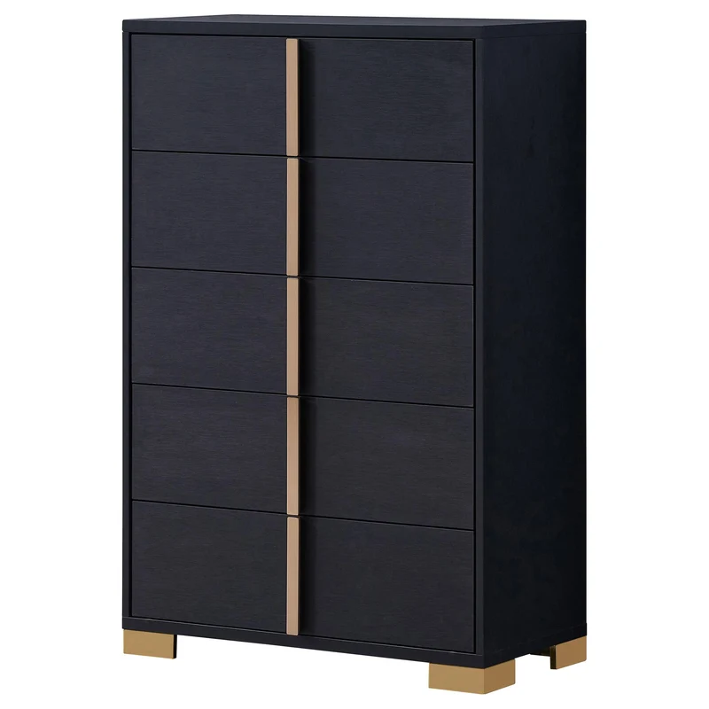 Coaster Furniture Marceline 222835 5-Drawer Bedroom Chest - Black