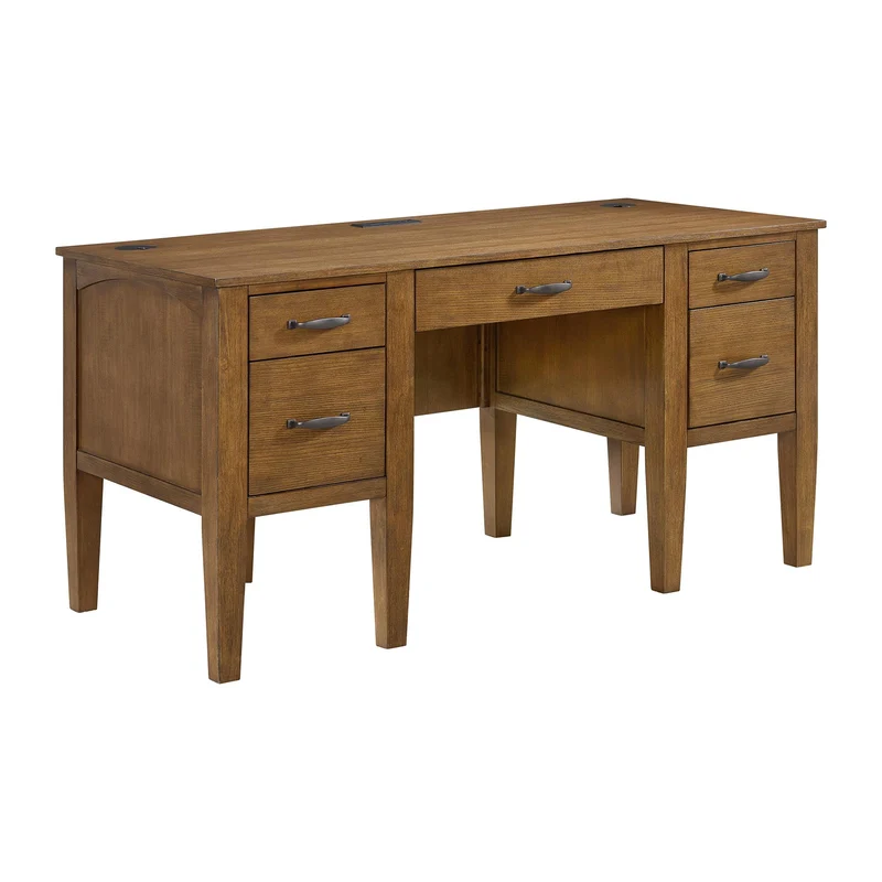 Elements International Portico H-15970-6-DK2 Half Pedestal Desk