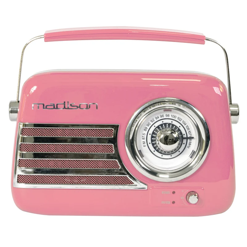 MADISON FREESOUND VR40P RADIO VINTAGE CON BLUETOOTH ROSA