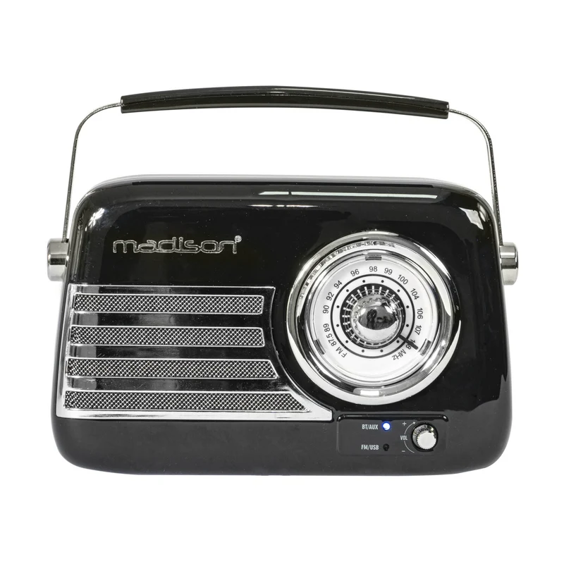 MADISON FREESOUND VR40B RADIO VINTAGE CON BLUETOOTH NEGRA