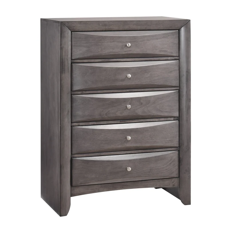 Elements International Emily EG100CHS-S 5-Drawer Chest