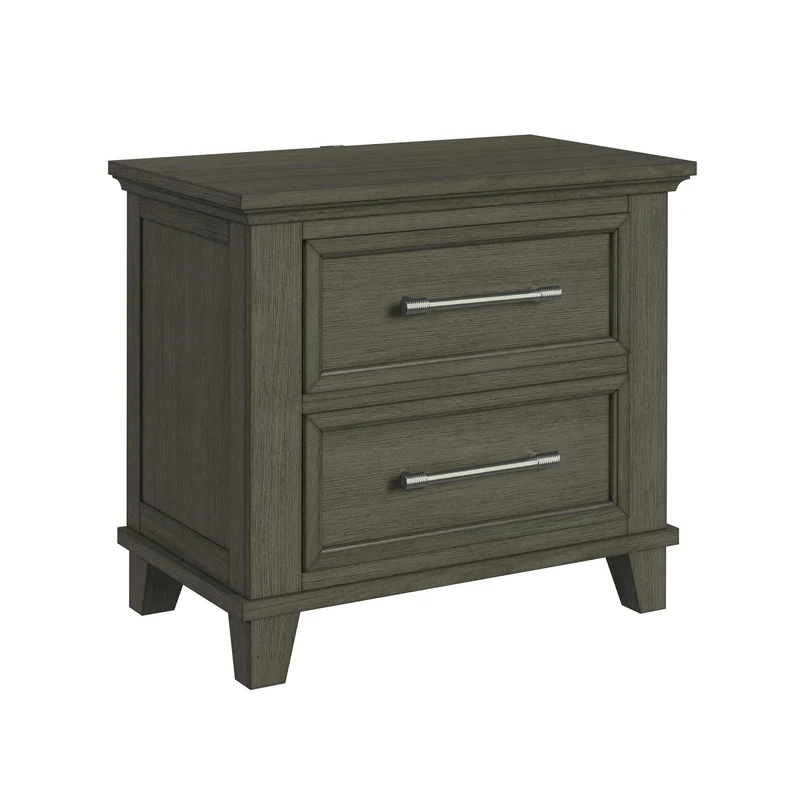 Elements International Canterbury B-13030-3-NS 2-Drawer Nightstand