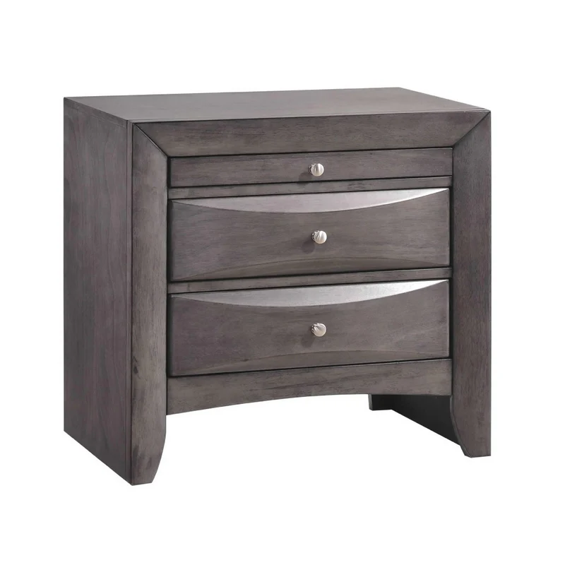 Elements International Emily 2-Drawer Nightstand EG100NS