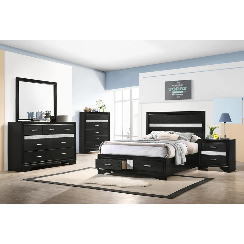 Coaster Furniture Miranda 206361F-S4 6 pc Full Bedroom Set with Storage