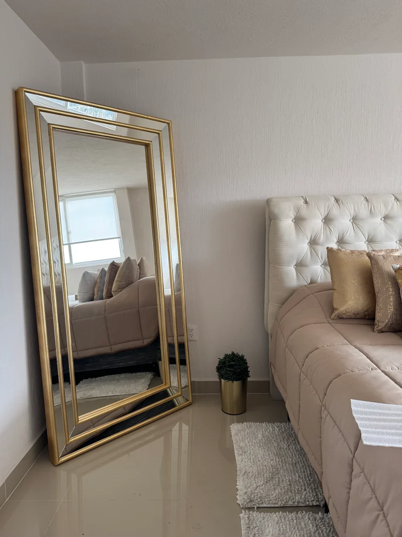 Espejo decorativo Nicolo triple oro
