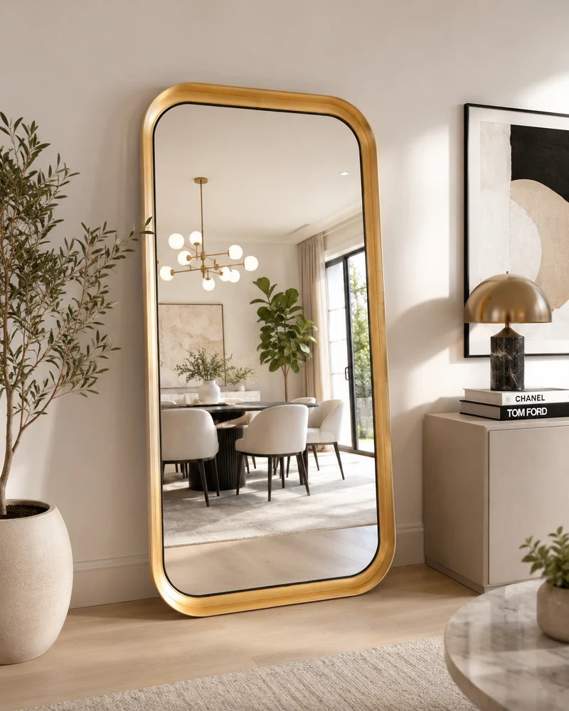 Espejo Decorativo Fiyi Dorado