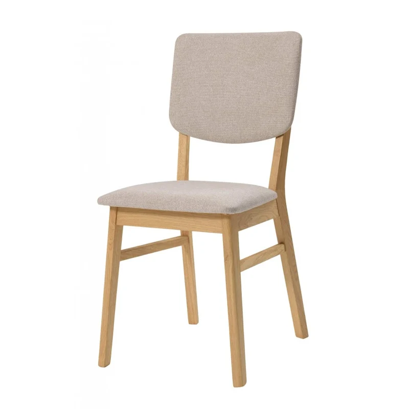 Pack de 2 o 4 Sillas de Comedor Tallin, Estructura de Madera Maciza de Roble, Tapizado | VESKOR