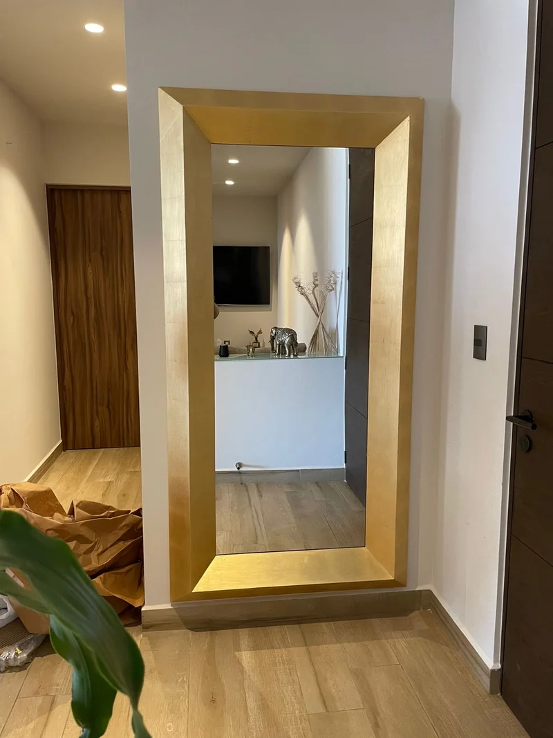 Espejo decorativo high oro
