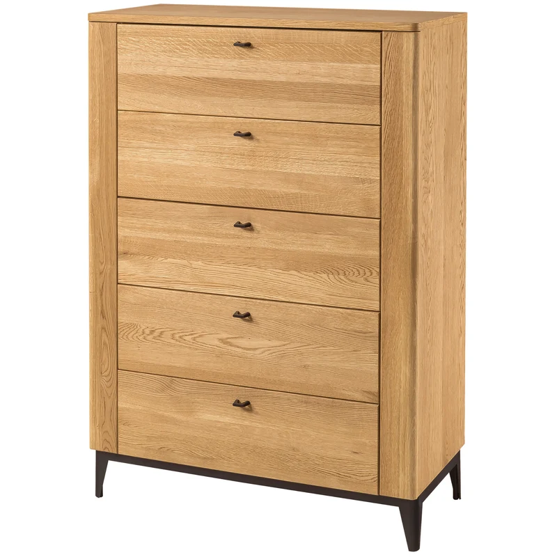 Cómoda de madera roble OPORTO 75 | LoftStory