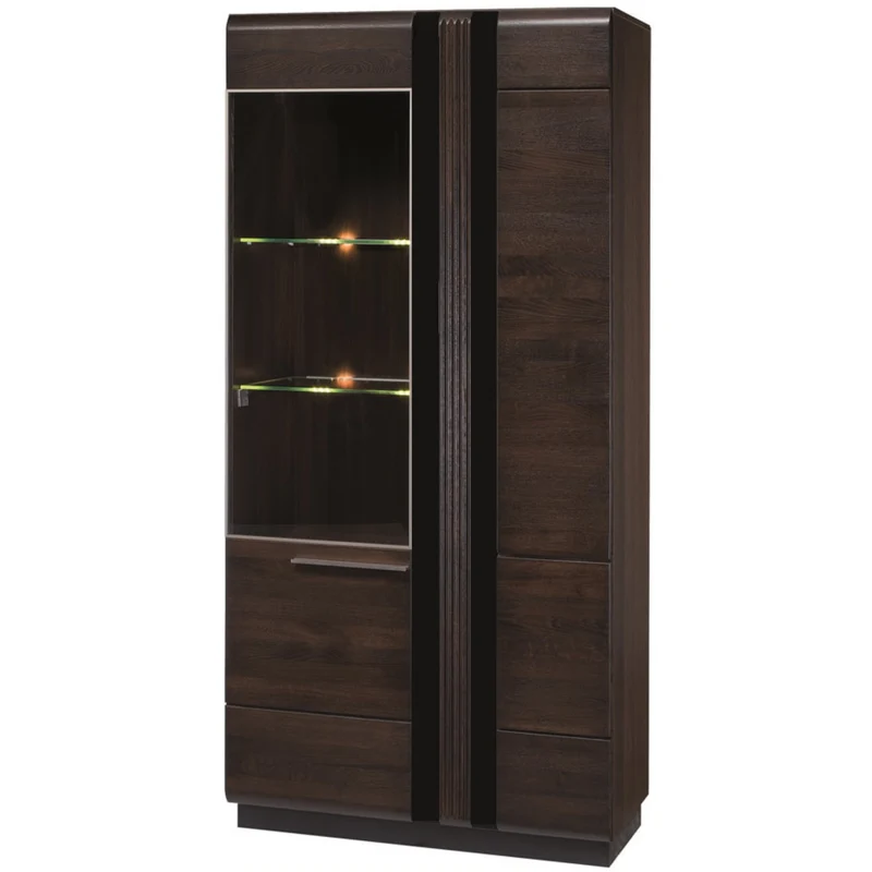 Vitrina de madera roble PORTI 12 | LoftStory