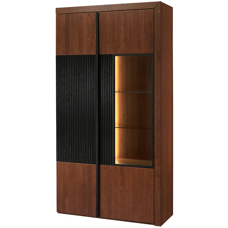 Vitrina de madera roble PARIS 12 | LoftStory