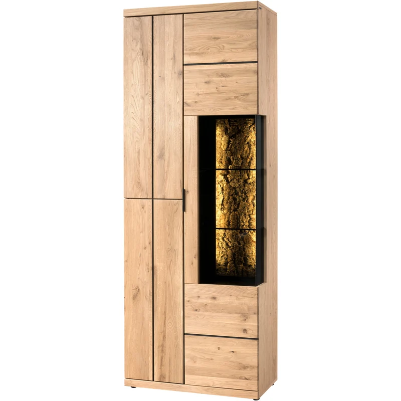 Vitrina de madera roble NAPOLI| LoftStory