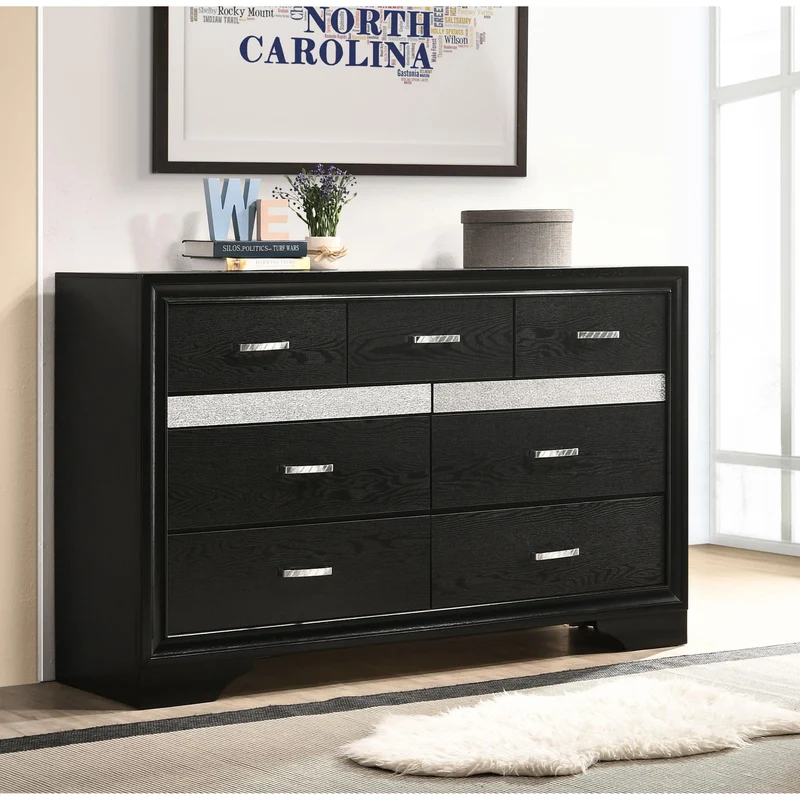 Coaster Furniture Miranda 206363 7-Drawer Dresser - Black