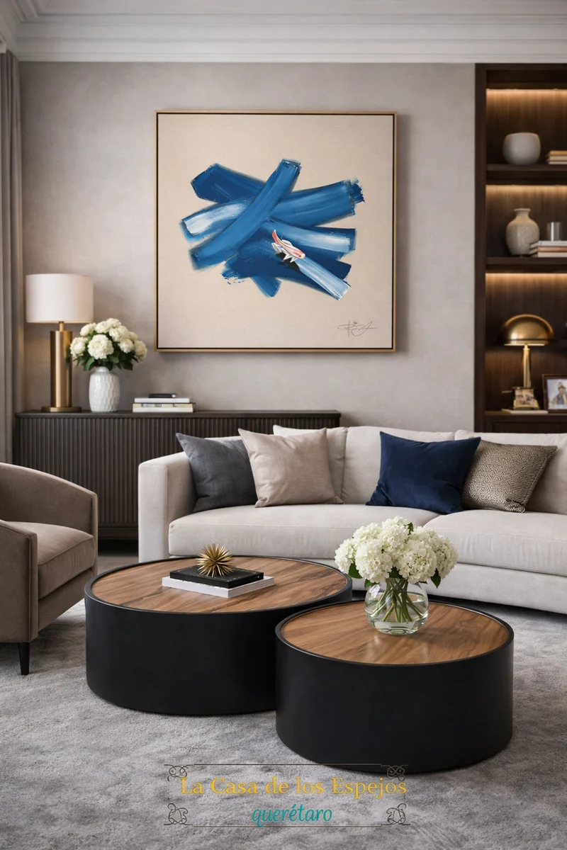 Cuadro decorativo marea azul