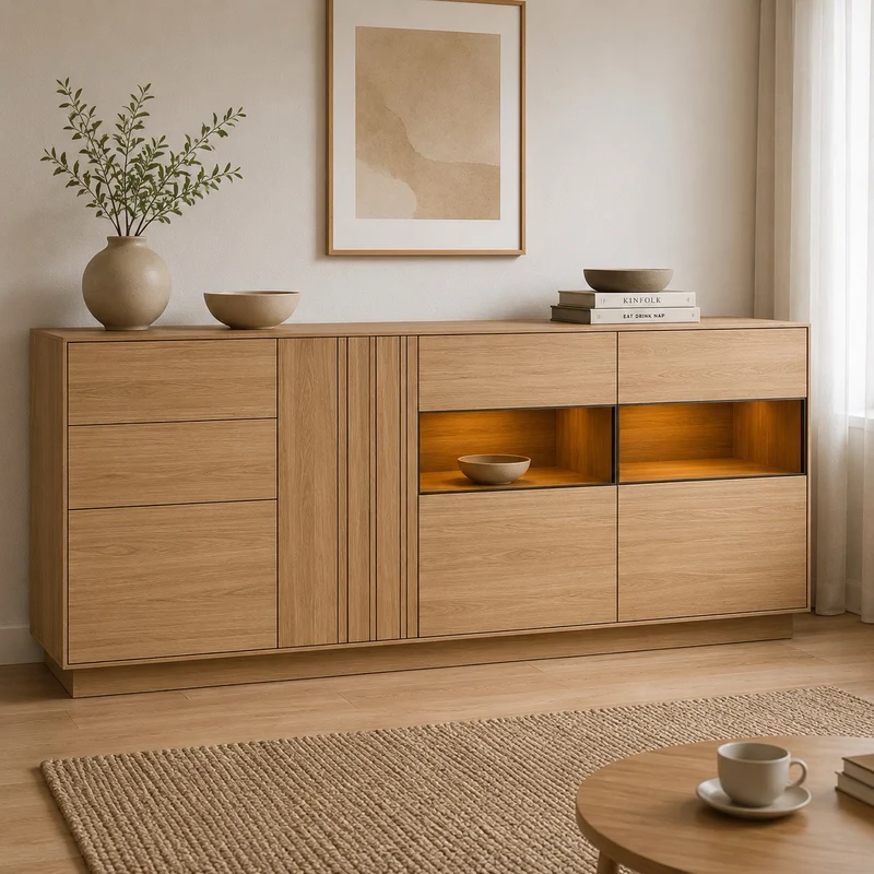 Aparador de madera roble JOIN 47 | LoftStory