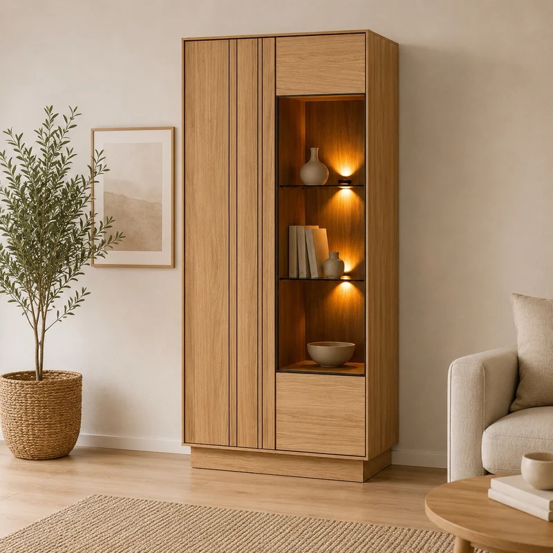 Vitrina de madera roble JOIN 15 | LoftStory