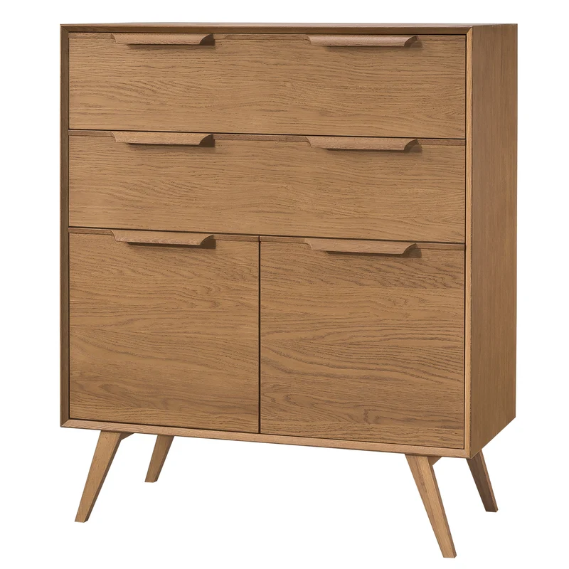 Cómoda de madera roble LEO 15 | LoftStory