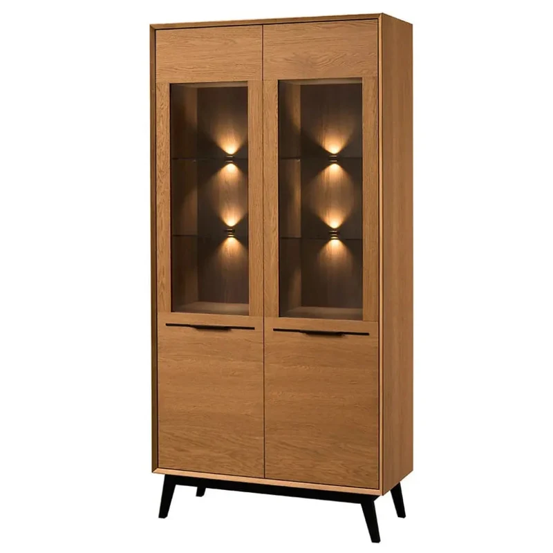 Vitrina de madera roble LAZURE 12 | LoftStory