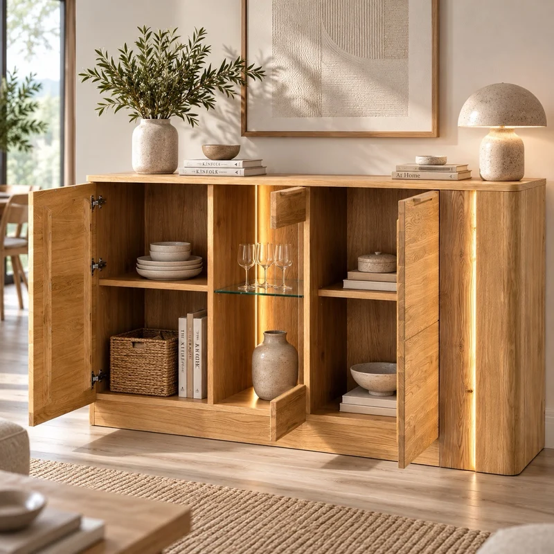 Cómoda de madera roble LONDRES 45 | LoftStory