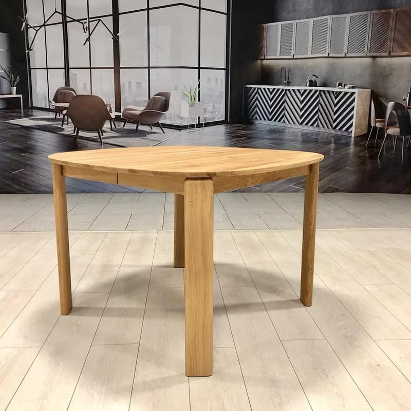 Mesa de comedor redonda extensible madera maciza roble Victoria | NordicStory