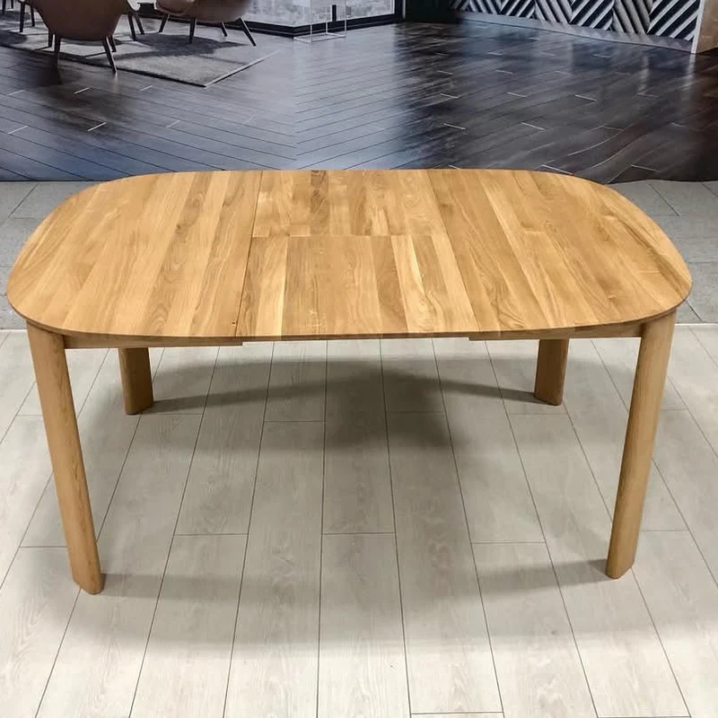 Mesa de comedor redonda extensible madera maciza roble Victoria | NordicStory
