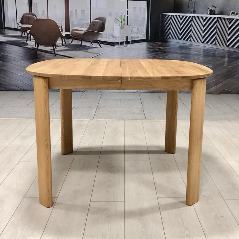 Mesa de comedor redonda extensible madera maciza roble Victoria | NordicStory