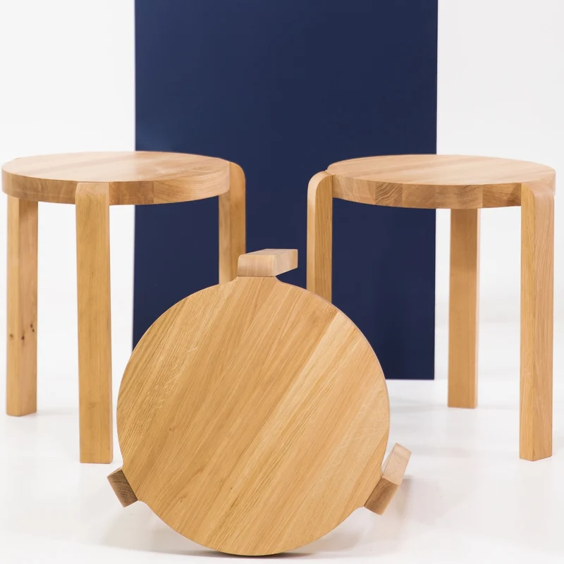 Mesa de centro madera maciza de roble OPUS | VESKOR