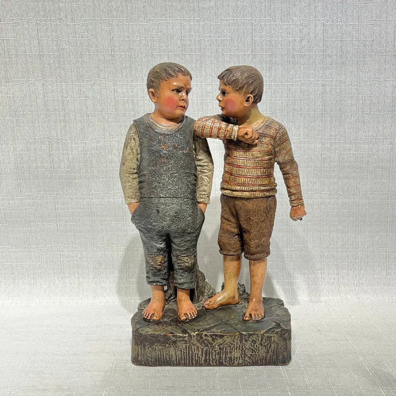 Figura terracota 'Niños' B. Bloch & Company 1900-1910