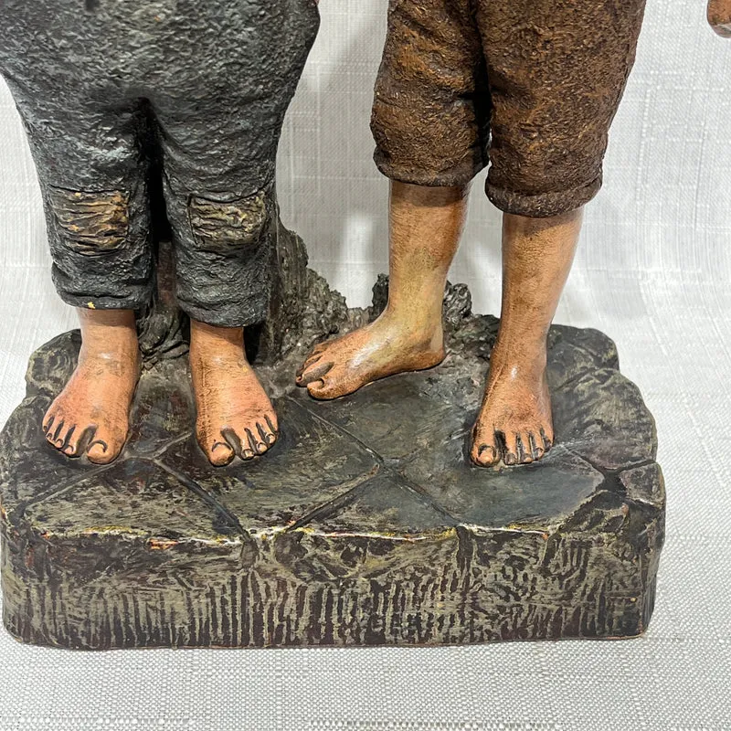 Figura terracota 'Niños' B. Bloch & Company 1900-1910