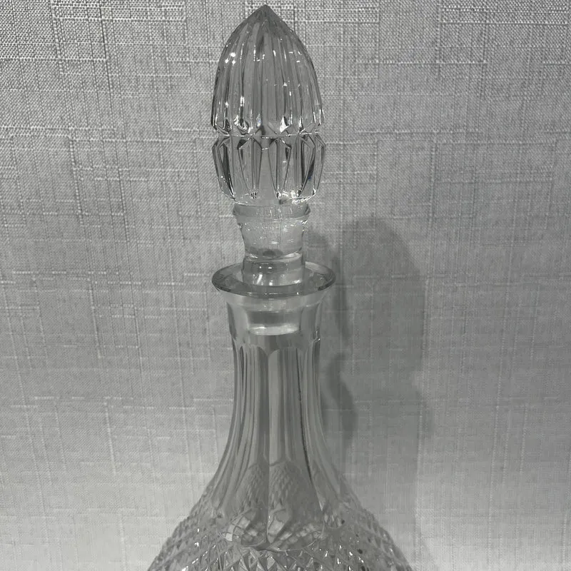 Decantador inglés de cristal tallado para oporto Crown Staffordshire