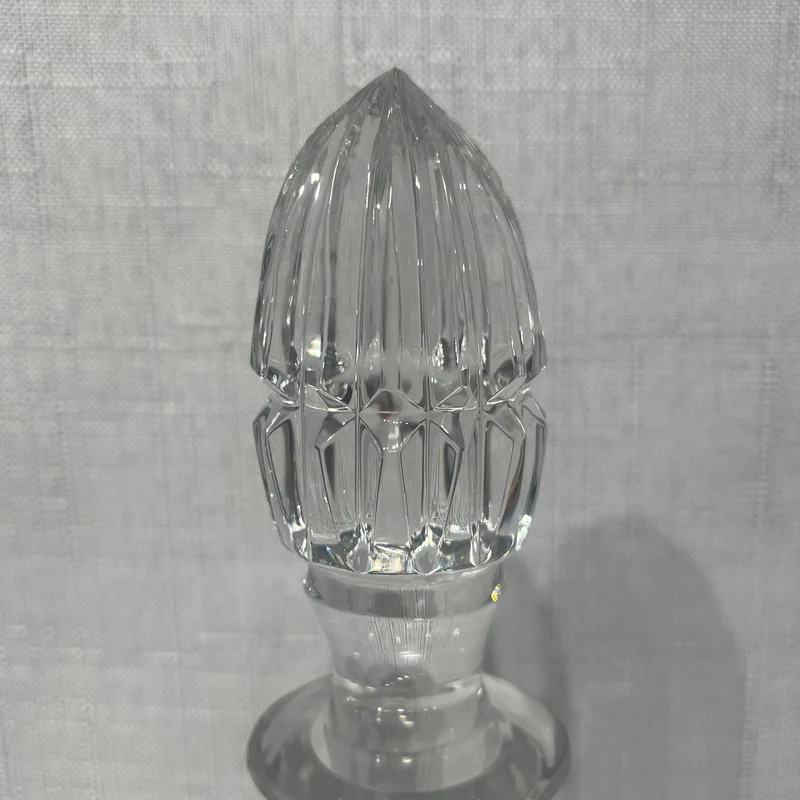 Decantador inglés de cristal tallado para oporto Crown Staffordshire