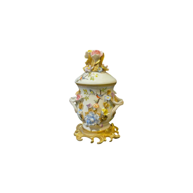 Potiche de porcelana pintado a mano Sèvres