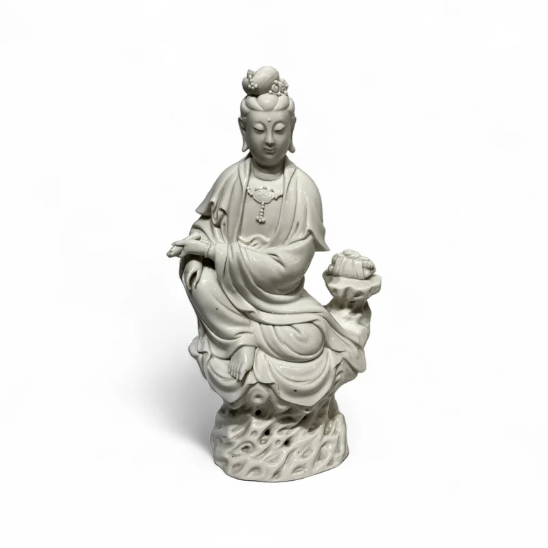 Figura de porcelana blanc de Chine 'Diosa Guanyin'