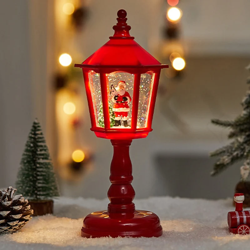 Modern Art Deco PVC House-Shaped Christmas LED Table Lamp For Living Room