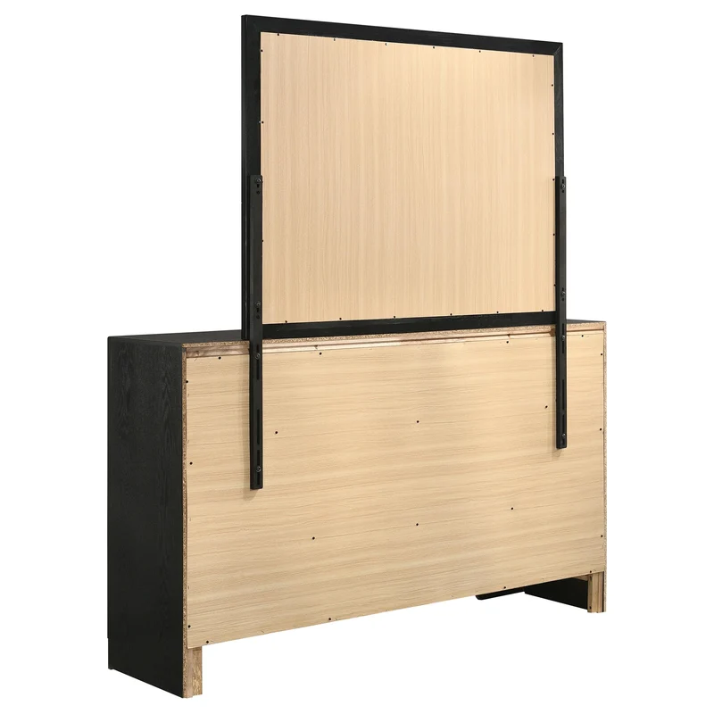 Coaster Furniture Miranda 206363M 7-Drawer Dresser with Mirror - Black