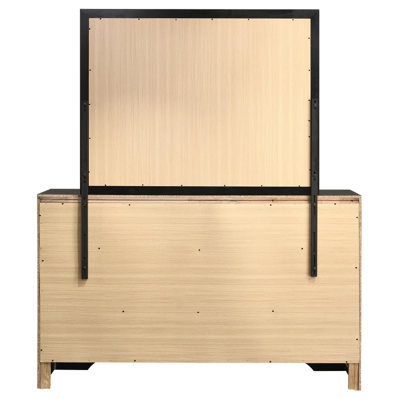 Coaster Furniture Miranda 206363M 7-Drawer Dresser with Mirror - Black
